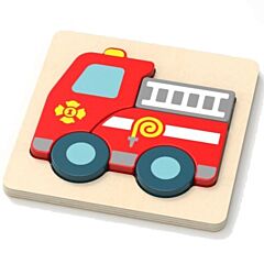 Puzzle mit dicken Teile - Feuerwehrauto - Magni. Tolles Spielzeug