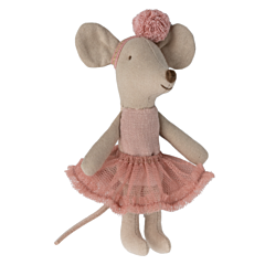 Maileg - Maus - Ballerina Rose, kleine Schwester. Spielzeug