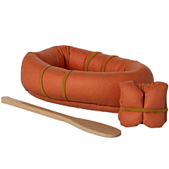 Maileg - Schlauchboot mit Schwimmweste und Paddel für Mäuse. Spielzeug