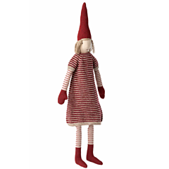 Maileg Weihnachtswichtel - Pixy size 4 Mädchen - Strickkleid. Weihnachten