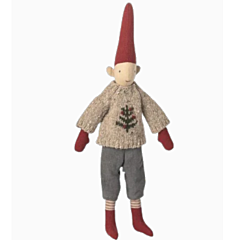 Maileg Weihnachtswichtel - Pixy size 2 Junge -  Strickpullover. Weihnachten