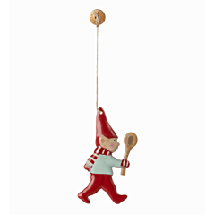 Maileg Weihnachts ornament - Weihnachtswichtel mit Löffel, Metall. Weihnachten