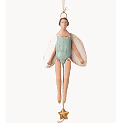 Maileg Weihnachtsdeko - Engel Hampelmann mit Heiligenschein, Klein - Mint. Weihnachten