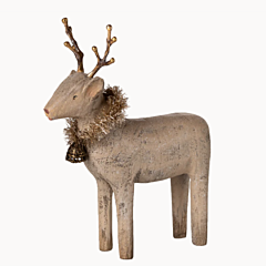 Maileg Weihnachtsdeko - Rentier aus Holz, Klein - Natur. Weihnachten
