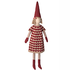 Maileg Weihnachtswichtel - Pixy size 5 Mädchen - Strickkleid. Weihnachten