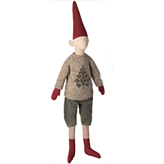 Maileg Weihnachtswichtel - Pixy size 5 Junge - Strickpullover. Weihnachten