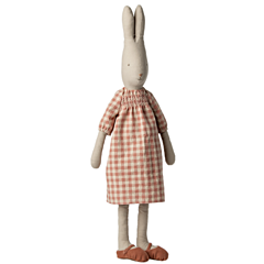 Maileg Hase - Medium, size 5 - kariertes Kleid - Bunny Mädchen - Spielzeug