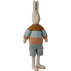 Maileg Hase - Mega, size 5, Junge mit Pullover und Shorts - spielzeug