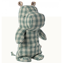 Maileg Kuscheltier - Safari friends - Medium Hippo check 34 cm - Spielzeug