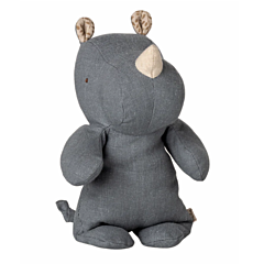 Maileg Kuscheltier - Safari friends small rhino Light Dusty Blue - 22 cm. Spielzeug, Taufgeschenk