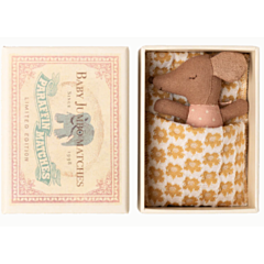 Maileg - Maus Mädchen in Streichholzschachtel - Sleepy wakey baby, Rose. Spielzeug