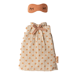 Maileg - Nachthemd und Augenmaske, hellgrau - Mutter Maus. Spielzeug