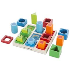 Puzzle - Zählen mit Stapeln - Formen und Farben - Melissa & Doug