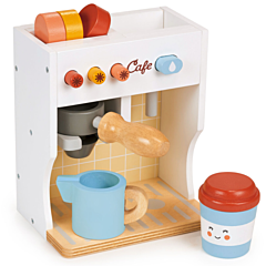 Kaufladen - Kaffeemaschine, Barista-set aus Holz - Mentari. Tolles Spielzeug