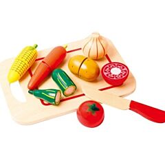 Kaufladen - Schneidebrett mit Gemüse aus Holz - New Classic Toys