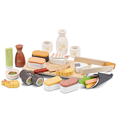 Kaufladen - Sushi eingestellt aus Holz - 21 Teile - New Classic Toys. Spielzeug