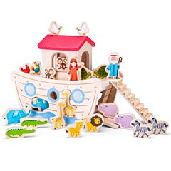  Die Arche Noah - Steckkasten - New Classic Toys - Holzspielzeug
