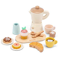 Service aus Holz mit Perkolator - Spiel-Geschirr - New Classic Toys. Spielzeug