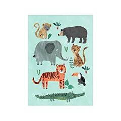 Glückwunschkarte mit Wild animals - Petit Monkey