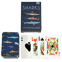 Mini-Spielkarten Haie. Spiel