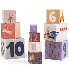 Sebra - 10 Stapelwürfel - Toes/Builders. Tolles Spielzeug