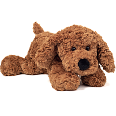 Kuscheltier - Schlenkerhund braun liegend - 28 cm - Teddy Hermann. Spielzeug, Taufgeschenk