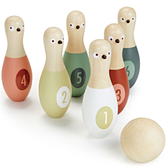 Spiel - Bowling aus Holz  - Tauben - Tender Leaf Toys. Tolles Spielzeug