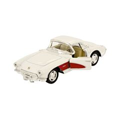 Spielzeugauto - Chevrolet Corvette (1957) - Weiß